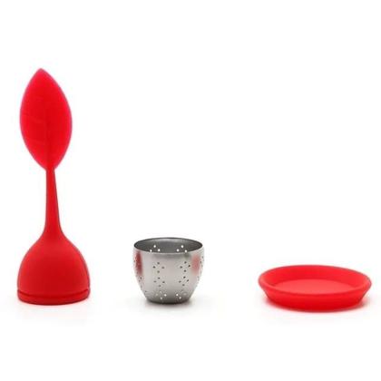 Imagem de Infusor de Chá Folha - Silicone (Kit 5 peças)