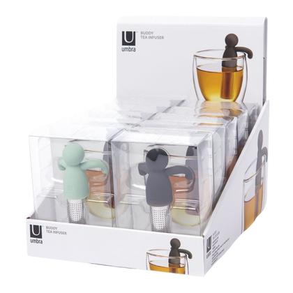 Imagem de Infusor De Chá Inox Filtro Coador De Ervas Com Suporte