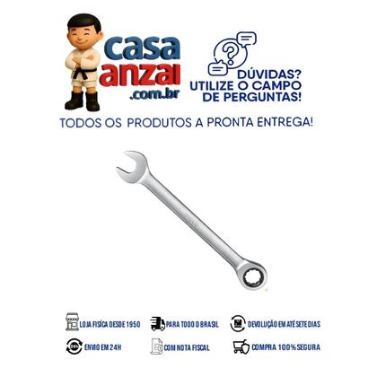 Imagem de Ingco chave combinada com catraca 17mm em aco cr-v