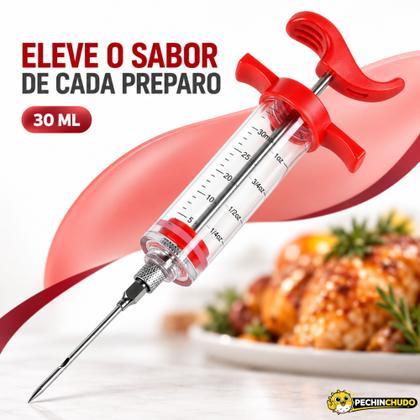 Imagem de Injetor De Temperos Seringa Culinária Carnes Frangos Aves