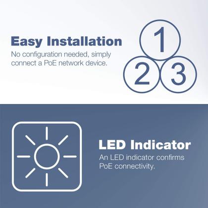 Imagem de Injetor Power Over Ethernet Plus TRENDnet TPE-115GI