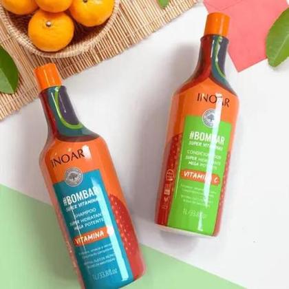 Imagem de Inoar Bombar 2 Kits Shampoo e Condiciondor Litro