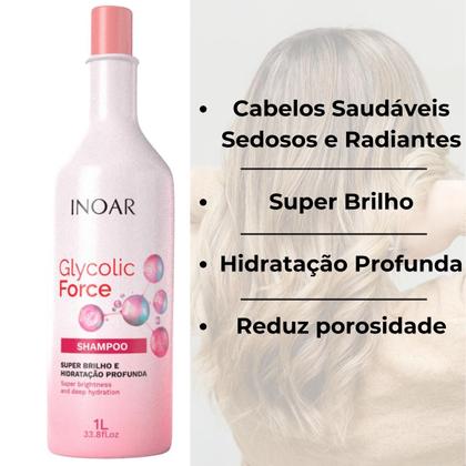 Imagem de Inoar Glycolic Force Shampoo 1L