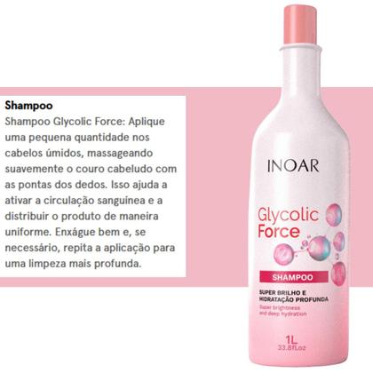 Imagem de Inoar Glycolic Force Shampoo 1L