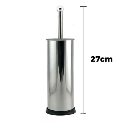 Imagem de Inox Escova Sanitária Limpeza Higiene Luxo Banheiro