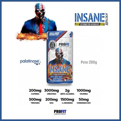 Imagem de Insane Explosion Extreme Pré Treino 200Gr Profit