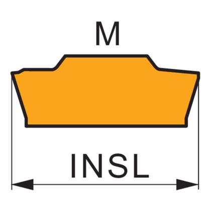 Imagem de Inserto Torneamento Aresta Única Corte e Canal 16.4mm x 3mm x 0.4mm - Prament LCMR 031604-M:T8330