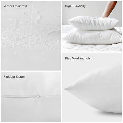 Imagem de Insertos de almofada impermeáveis LEMONWORLD 55x55cm, conjunto de 2