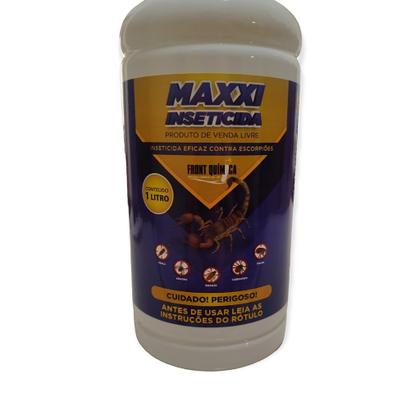 Imagem de Inseticida 1 Litro Potente com Borrifador de Gatilho e Trava de Segurança Marca Maxxi - Envio Já