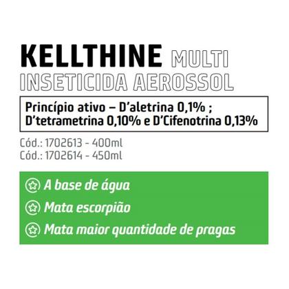 Imagem de Inseticida Aerosol Kellthine SC25 Kelldrin 400ml/225g