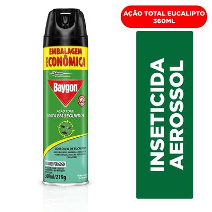 Imagem de Inseticida Aerossol Baygon Ação Total com Óleo de Eucalipto 360ml