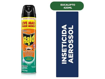 Imagem de Inseticida Aerossol Multi Insetos Eucalipto 420ml Raid