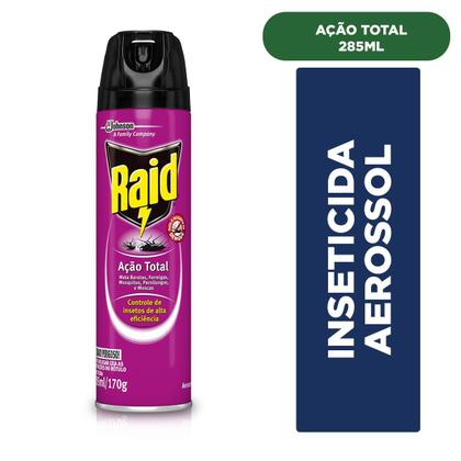 Imagem de Inseticida Aerossol Raid Ação Total 285ml