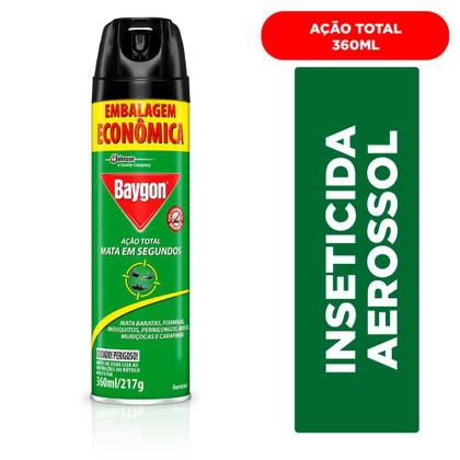 Imagem de Inseticida Baygon Aerossol Ação Total 360ml