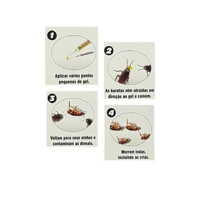 Imagem de Inseticida Mata Baratas Barakell Gel 10g
