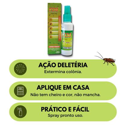 Imagem de Inseticida Mata Formiga Barata Kit 3 UN Fim Combina 120ml