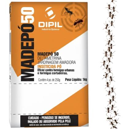 Imagem de Inseticida Pó Seco contra Formigas Urbanas Gramado Jardim Canteiro 1kg