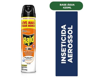 Imagem de Inseticida Raid Multi insetos aerosol 420ml Contra moscas, pernilongos, baratas e formigas