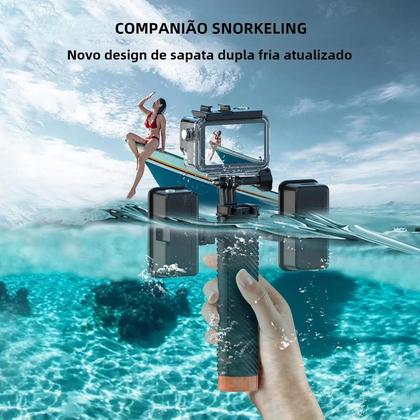 Imagem de Insta360 X4 X3 X2 GoPro Hero 12/11/10/9 Câmera De Ação Esportiva DJI Com Empunhadura Flutuante E