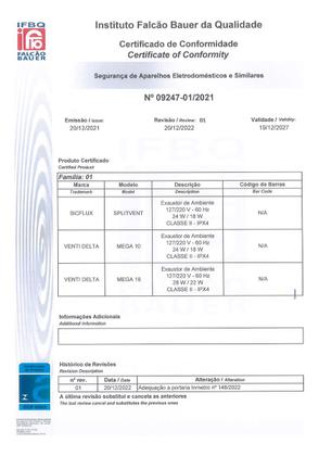 Imagem de Insuflador De Ar Compacto Sicflux Splitvent (100mm)
