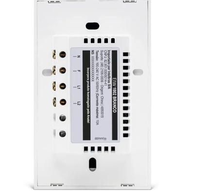 Imagem de Intelbras Smart Interruptor 4x2 2 teclas 10a Br Eiw 1002 4300412