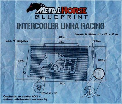 Imagem de Intercooler Racing 3" Grande - CORE 4" Maior Fluxo