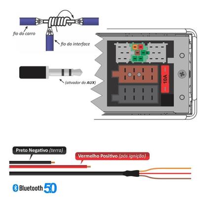 Imagem de Interface Aux Bluetooth Auxiliar Hyundai I30 2007 A 2013