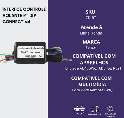 Imagem de Interface Comando Volante Rt Universal Dip-connect Zendel