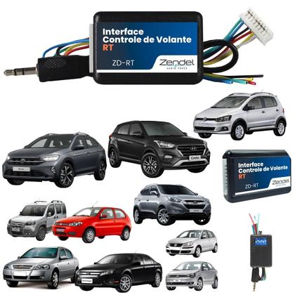 Imagem de Interface Controle DE Volante Para Sistema Multimídia Automotivo Comando Botão Hb20 i30 Doblô Focus Fiesta Sonata Creta