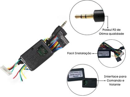 Imagem de Interface Controle Som Volante Renault Clio 2000 A 2015 2016 Central Controle de Som no Volante do Veículo