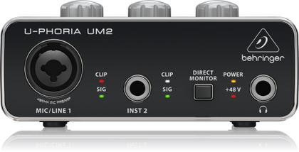 Imagem de Interface De Áudio Behringer U-Phoria Um2 + Fone In Ear