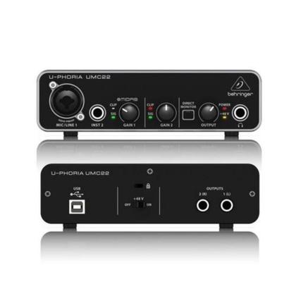 Imagem de Interface De Áudio Behringer U-Phoria UMC22 - BEHRINGER