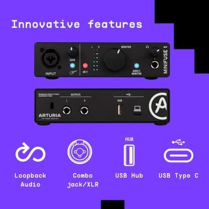 Imagem de Interface de Áudio e MIDI ARTURIA MiniFuse 2 - Branca