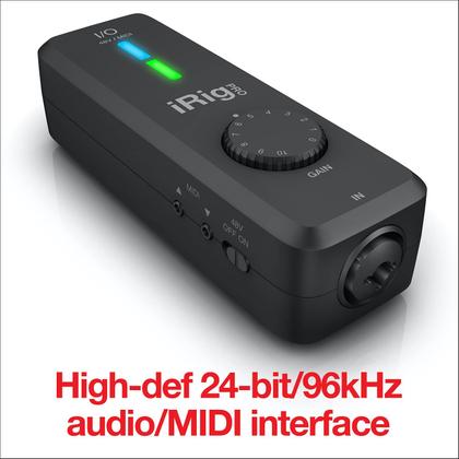 Interface de Áudio IK Multimedia iRig Pro I/O - para iPhone, iPad