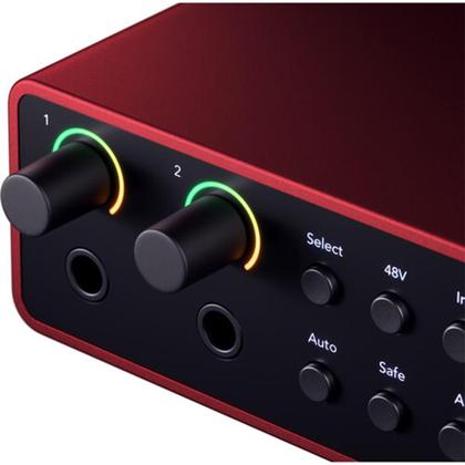Imagem de Interface de áudio/MIDI Focusrite Scarlett 4i4 USB-C de 4ª geração