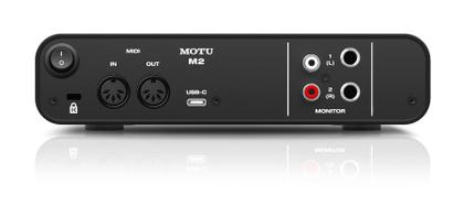 Imagem de Interface de áudio MOTU M2 2x2 USB-C com ESS Sabre32 Ultra DAC