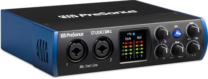 Imagem de Interface de áudio PreSonus Studio 24c 2x2 USB Type-C com software