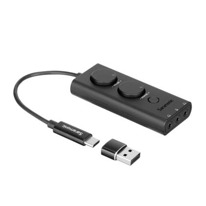 Imagem de Interface de áudio trs 3,5mm  2 saídas de fone  usbc/usb