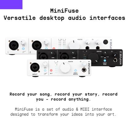 Interface de Áudio USB Arturia MiniFuse 1 Compact - Branca