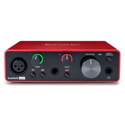 Imagem de Interface de Áudio USB Focusrite Scarlett Solo Studio Pack 3ª Geração