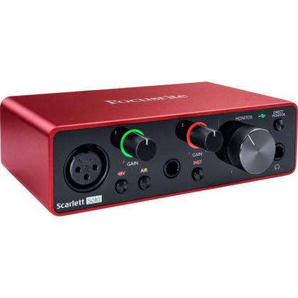 Imagem de Interface de Áudio USB Focusrite Scarlett Solo Studio Pack 3ª Geração