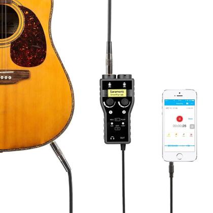 Imagem de Interface de captação para microfone e guitarra cabo usb c