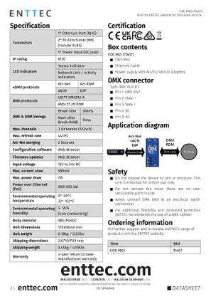 Imagem de Interface de conversor Ethernet Entec ODE Mk3 70407