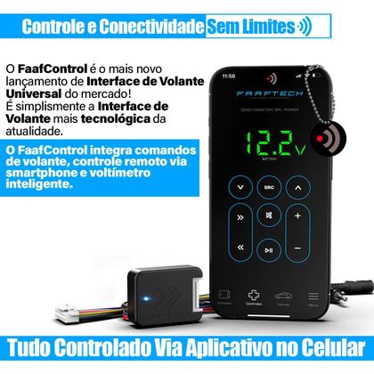 Imagem de Interface de Volante Universal pSom Automotivo c/Retenção de Comandos FAAFCONTROL Chrysler Faaftech