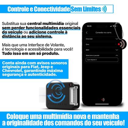 Imagem de Interface de Volante Universal pSom Automotivo c/Retenção de Comandos FAAFCONTROL Chrysler Faaftech