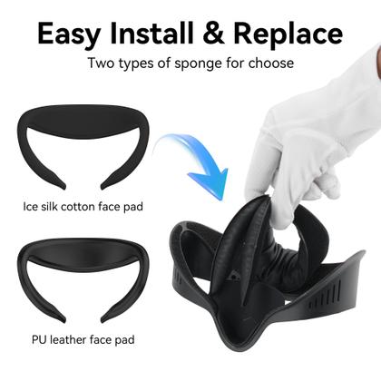 Imagem de Interface facial com ventilador de resfriamento para Meta Quest 3S Oculus Quest