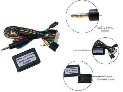 Imagem de Interface para comando do som  volante central linha renault v4 resistente facil instalaçao zd-rn v4