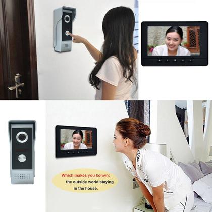 Imagem de Interfone com Vídeo AMOCAM - Campainha HD com Tela de 7 Polegadas