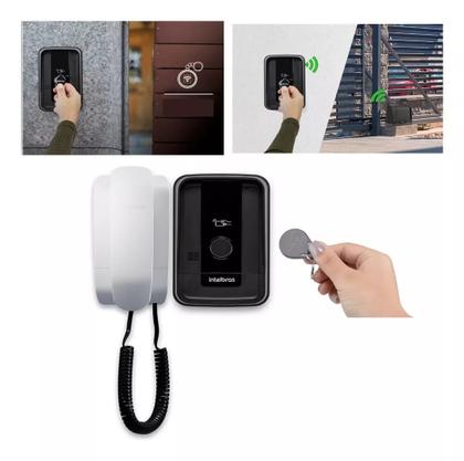 Imagem de Interfone Porteiro Campainha Eletrônico Com Fio Intelbras Ipr 1010 Id Com 5 Tags Para Abertura