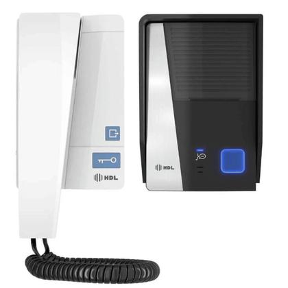 Imagem de Interfone Porteiro Eletrônico Residencial Áudio Advance Hdl com Fechadura C90 Cinza